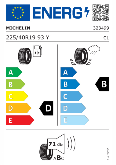 Kia Tyre Label - michelin-323499-225-40R19